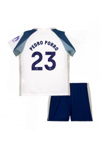 Fotbalové Dres Tottenham Hotspur Pedro Porro #23 Dětské Domácí Oblečení 2025-26 Krátký Rukáv (+ trenýrky)